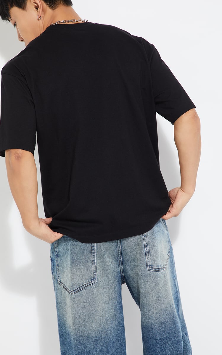 Buy URB_N Men Ford Printed Oversized T-shirt Online at just Rs
