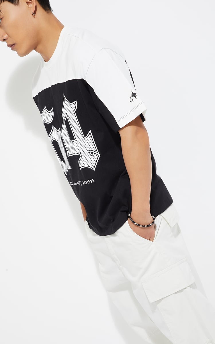 Buy URB_N Men Colourblock Oversized T-shirt Online at just Rs