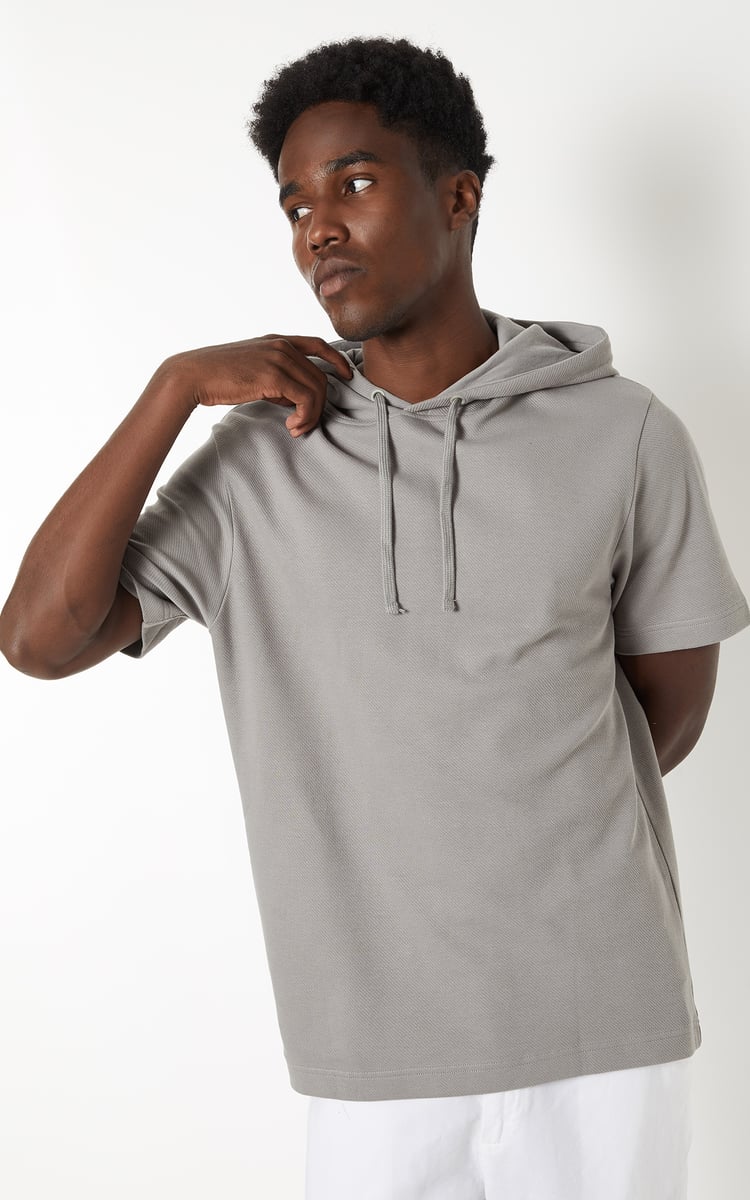Buy Men Solid Hooded T-shirt Online at just Rs. 799.0
