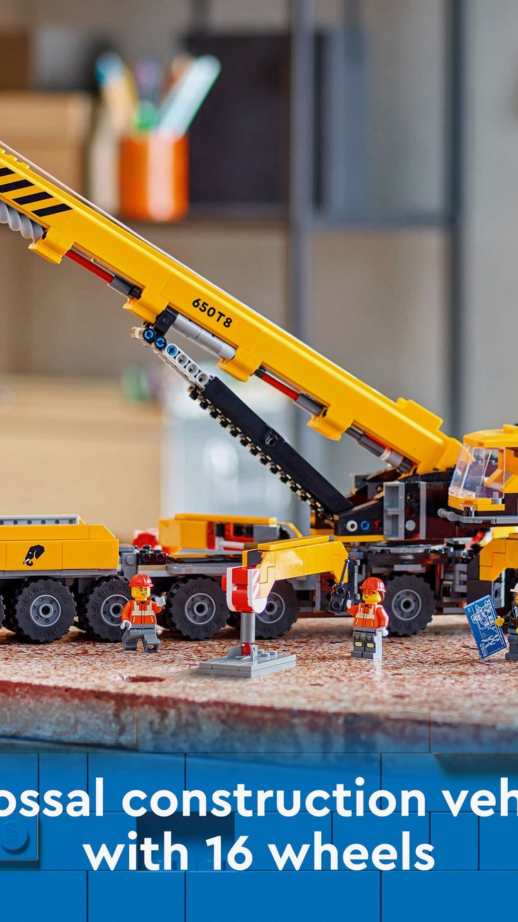 Buy Lego City Yellow Mobile Construction Crane Toy Set (60409