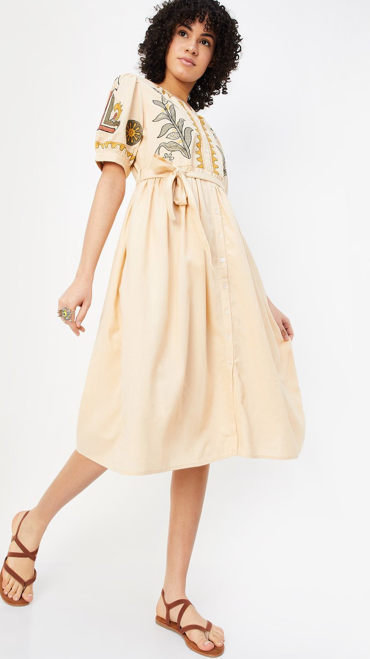 ワンピース andmary Lady like long dress beige 2色 ファッション andmary Lady like long dress beige