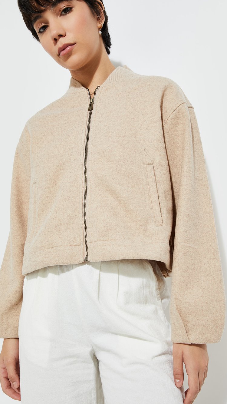 Buy URB_N Women Textured Jacket Online at just Rs. 1799.0