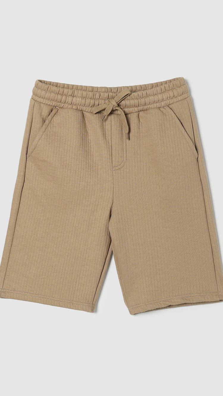 Buy Boys Ribbed Knit Shorts Online at just Rs. 399.0