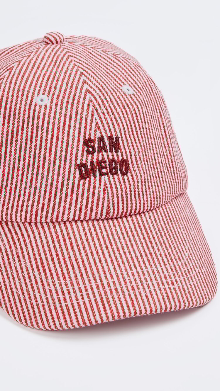 Buy Women Striped Baseball Cap Online at just Rs. 499.0