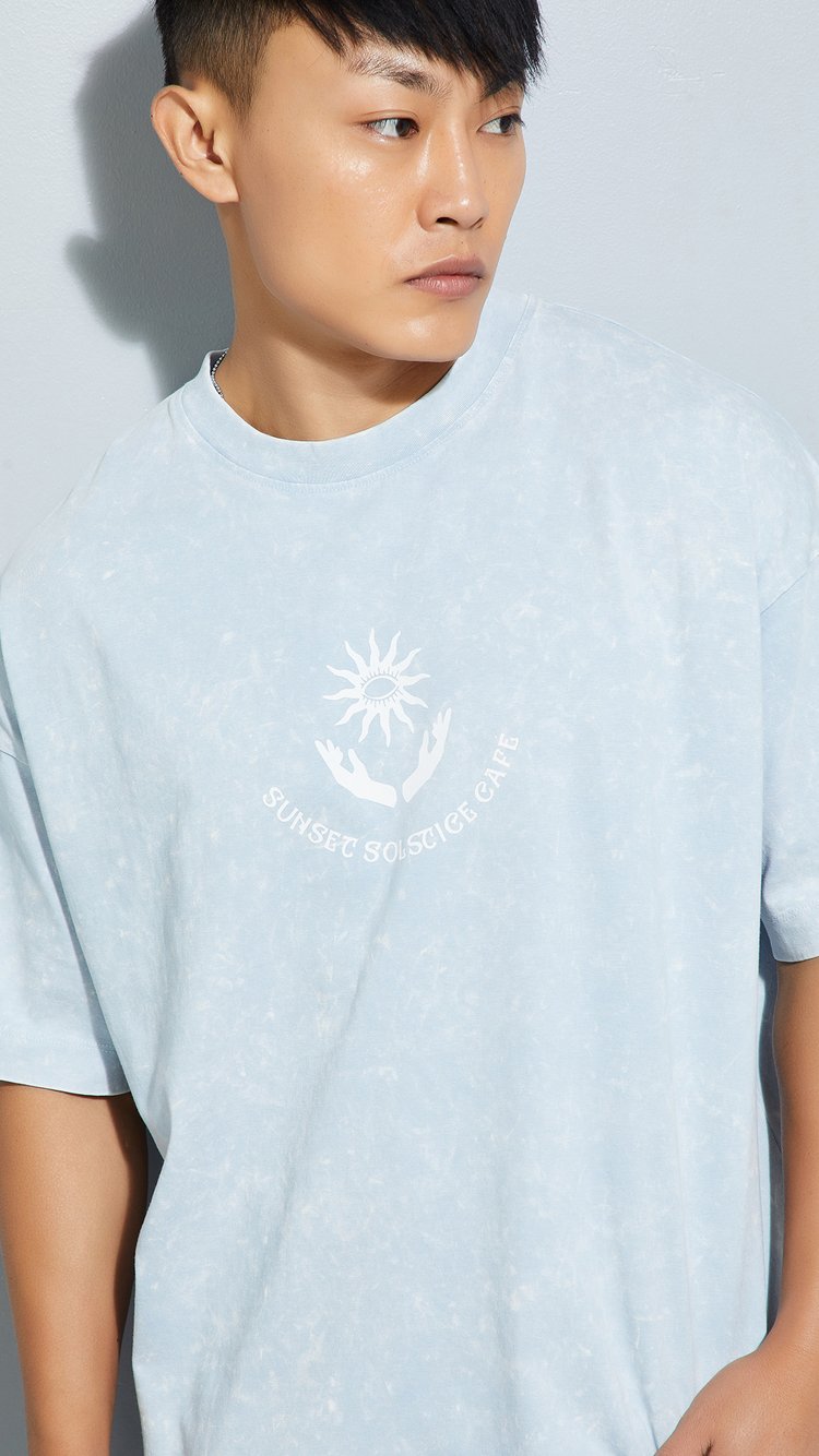 Buy URB_N Men Washed Boxy Fit T-shirt Online at just Rs. 799.0