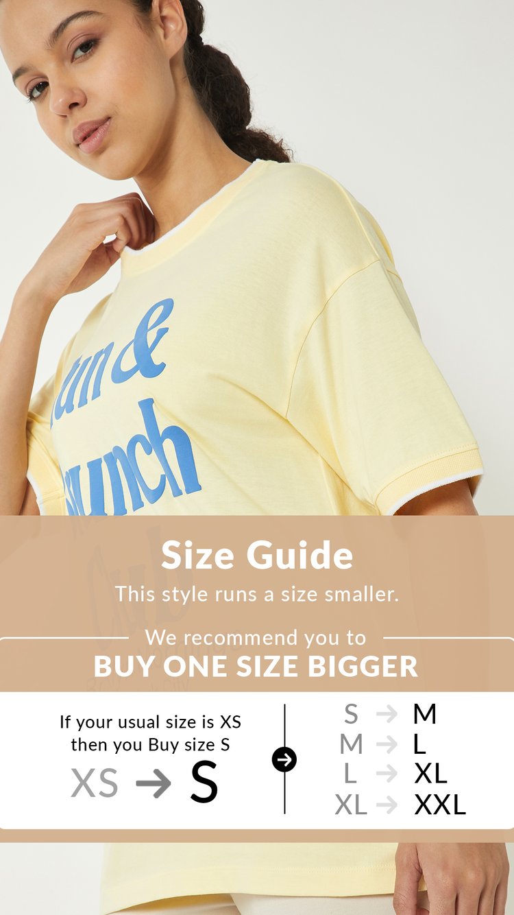 Buy Women Printed Oversized T-shirt Online at just Rs. 499.0