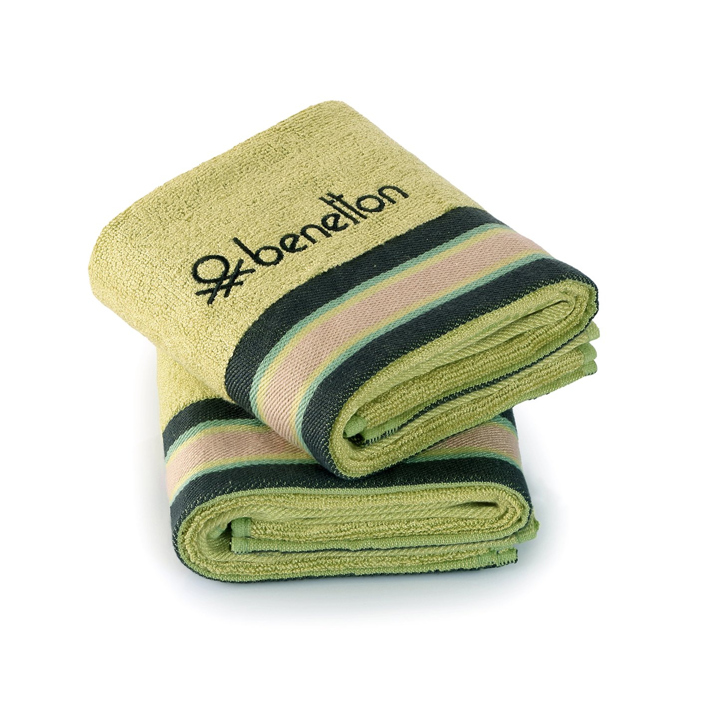 UNITED COLORS OF BENETTON Boutique Set of 2 Cotton Hand Towels 60x40cm