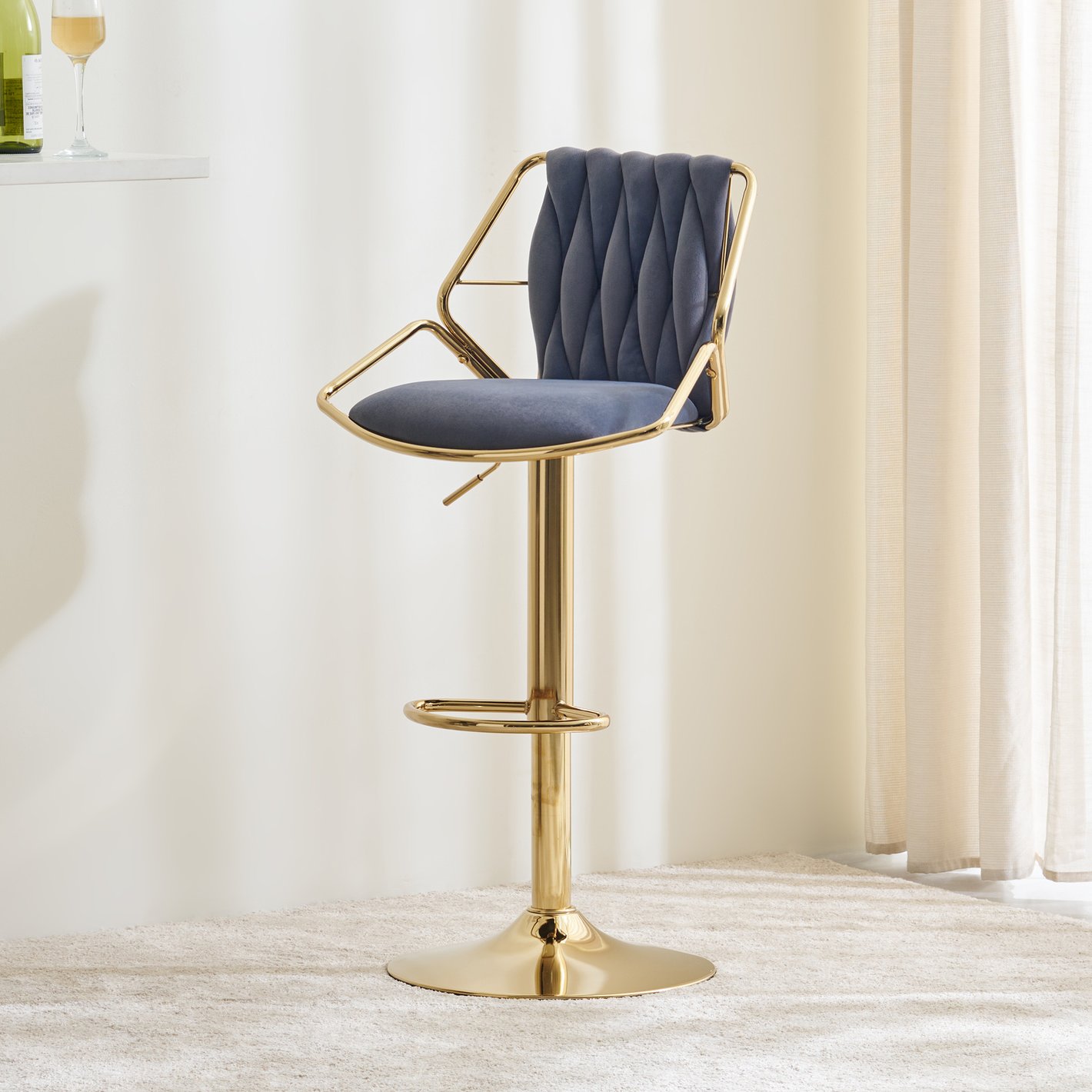 Noura Bar Chair Grey