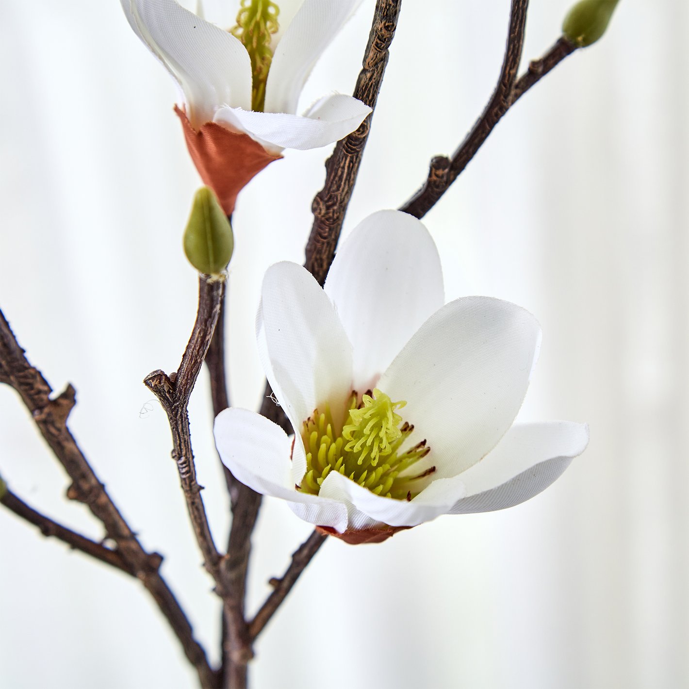 Buy Botanical Flora Artificial Magnolia Flower Stick 80cm from