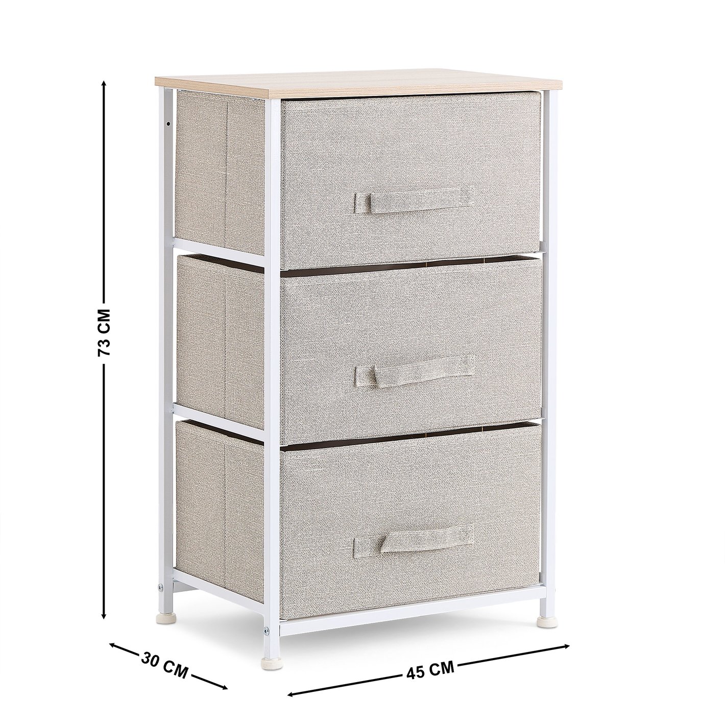 Buy Corsica Jordan Polypropylene 3-Drawer Storage Chest from Home