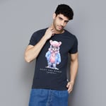 Camiseta De Manga Corta JACK & JONES Denim Dog – Corte Regular, 100% Algodón, Talla L
