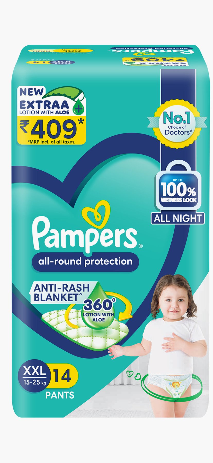 Pampers All-Round Protection Diaper Pants Size XXL Pack of 14