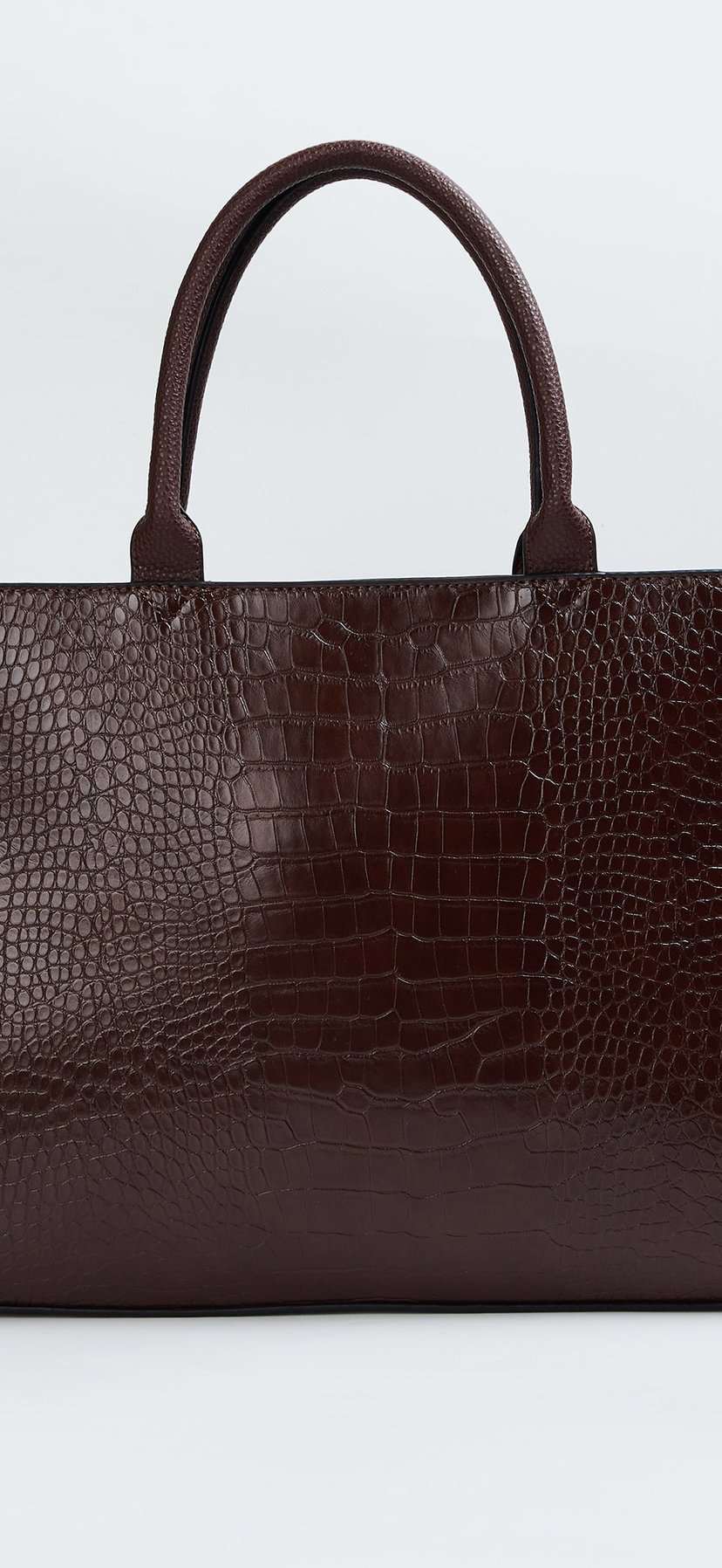 Buy Women Croc-Textured Handheld Bag Online at just