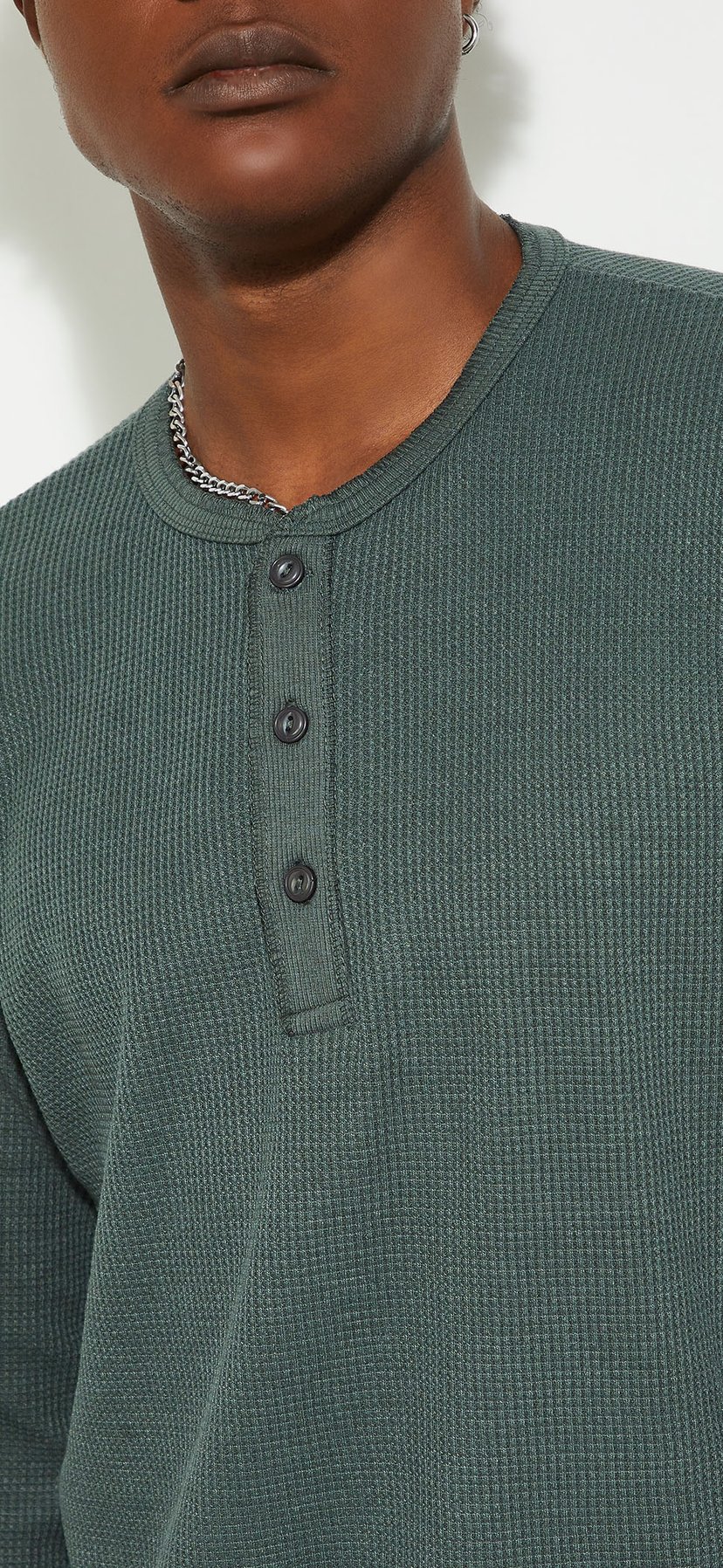 Buy URB_N Men Textured Henley Neck T-shirt Online at just Rs