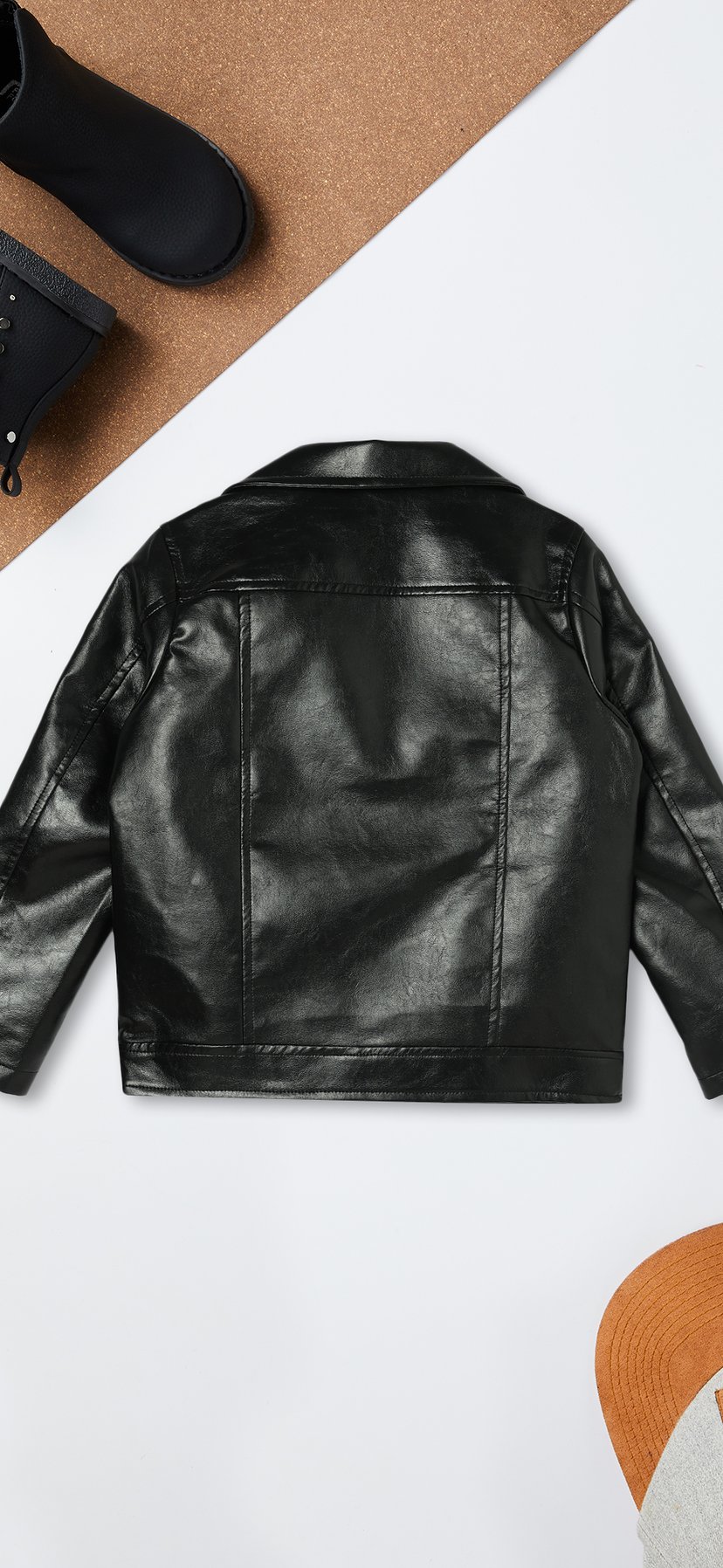 Buy Girls Solid Biker Jacket Online at just Rs. 1499.0