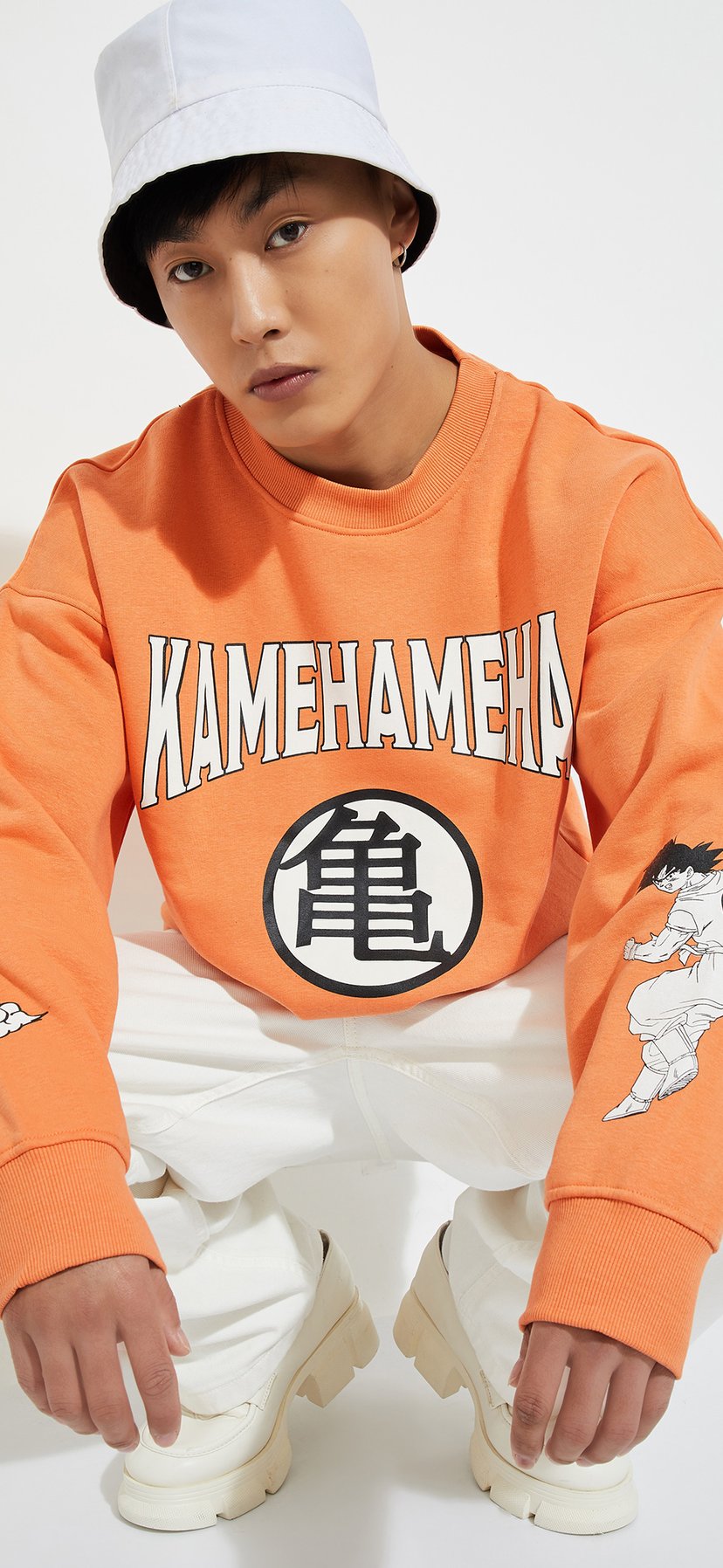 Buy URB_N Men Oversized Dragon Ball Z Sweatshirt Online at
