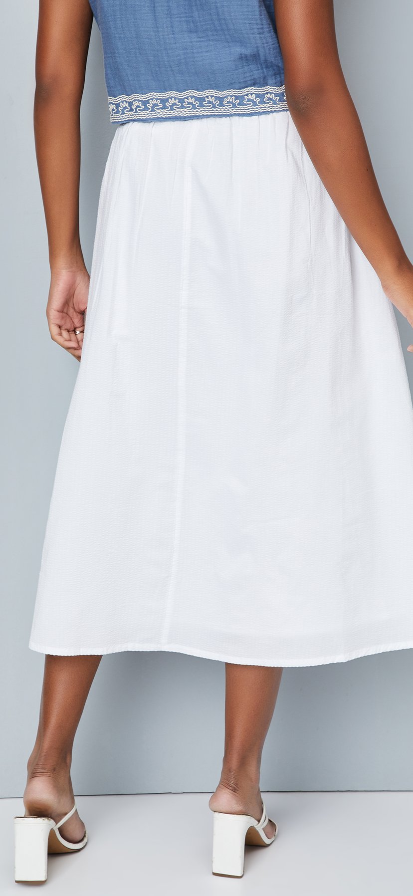 Buy Women Seer Sucker A-Line Skirt Online at just Rs. 999.0