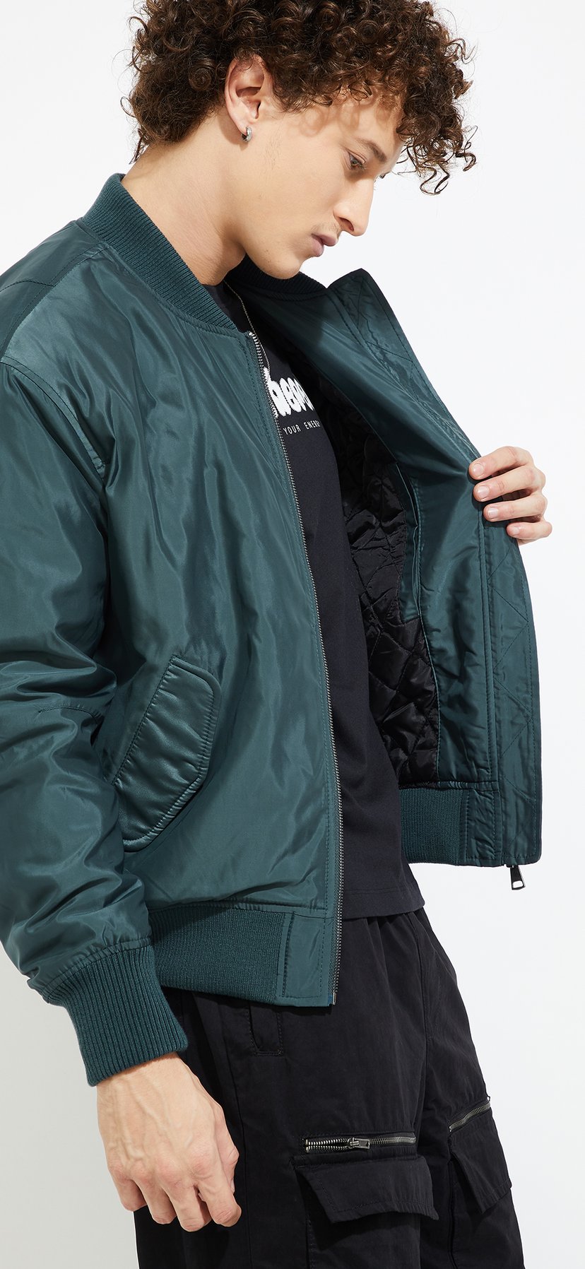 Buy URB_N Men MA1 Bomber Jacket Online at just Rs. 2599.0