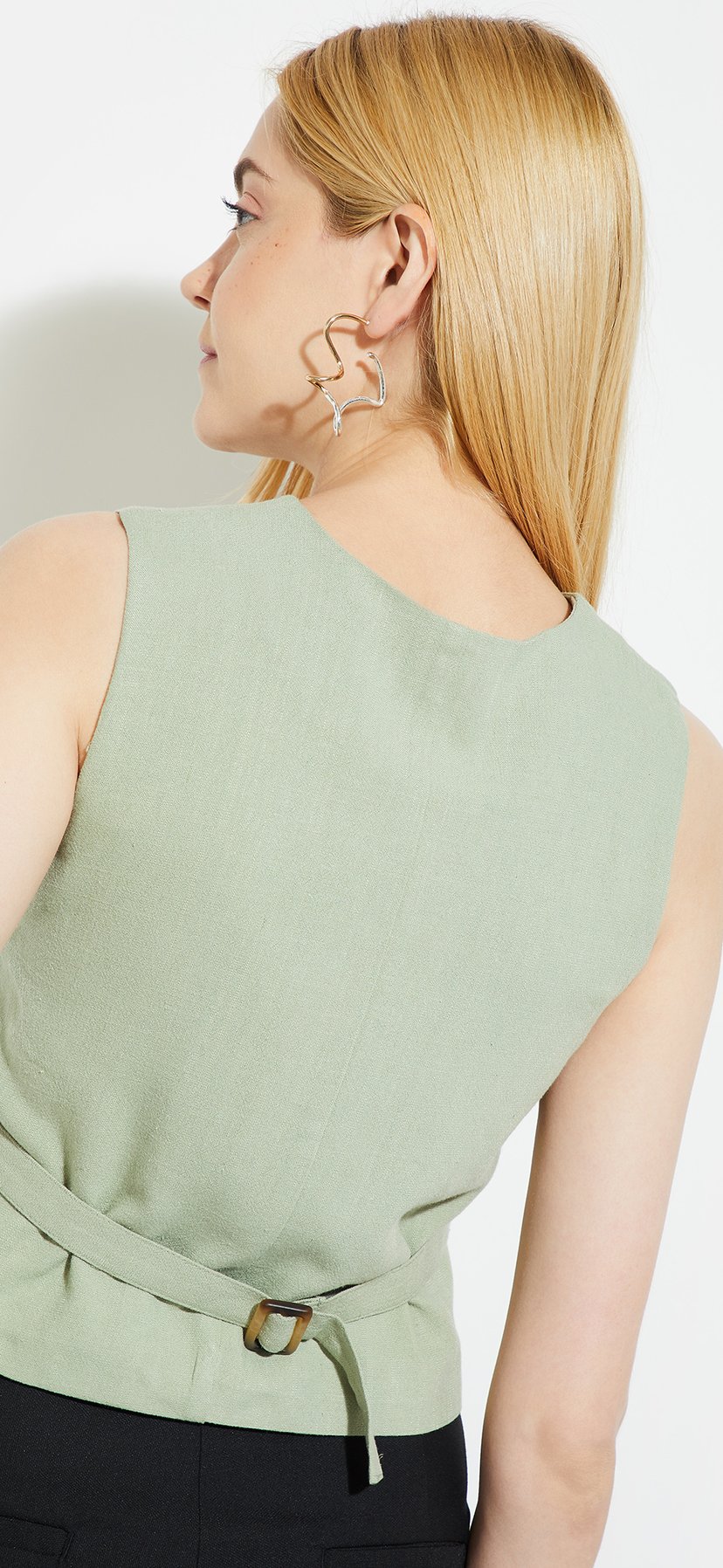 Buy ALAYA F x URB_N Women Solid Vest Top Online at just Rs. 899.0