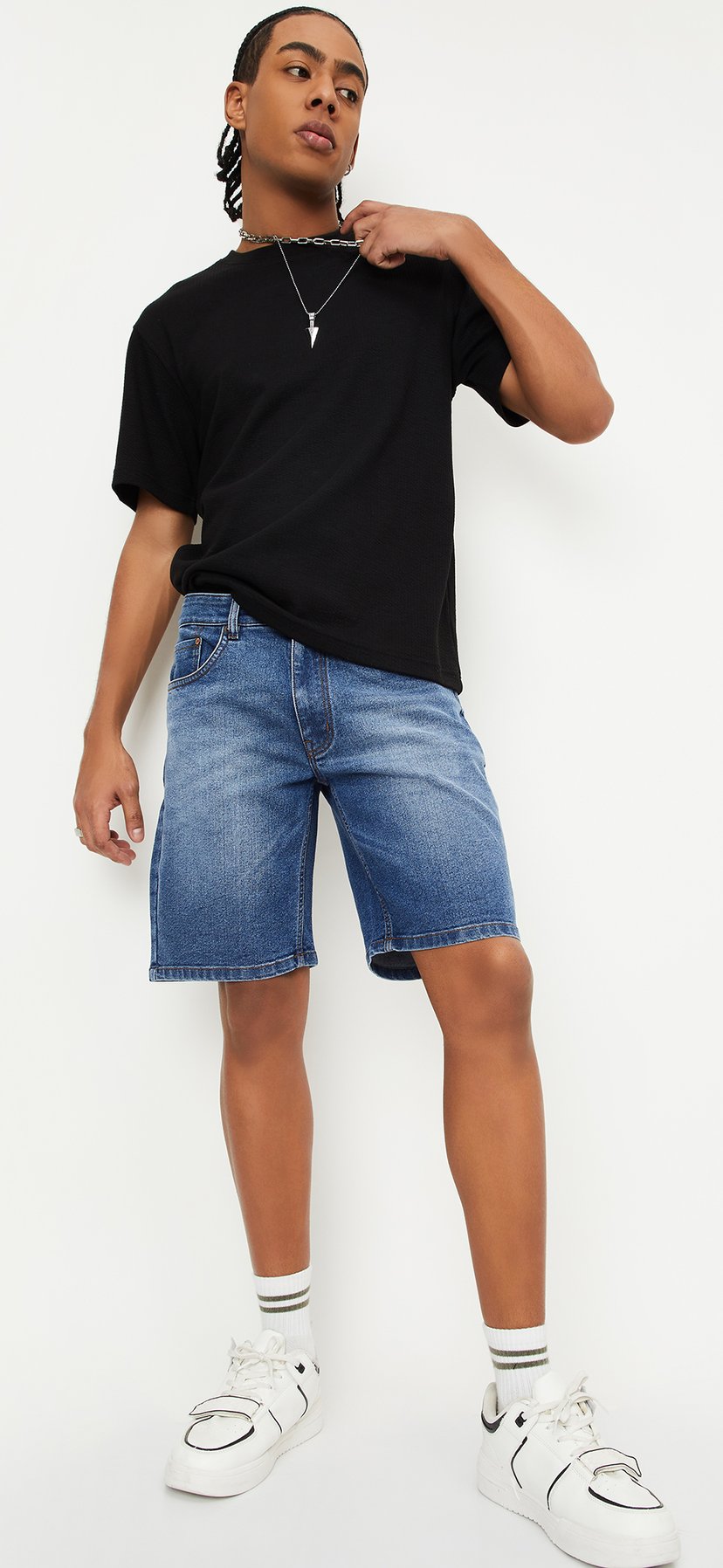 Buy Men Solid Jorts Online at just Rs. 799.0 - 1000014891168 | Max