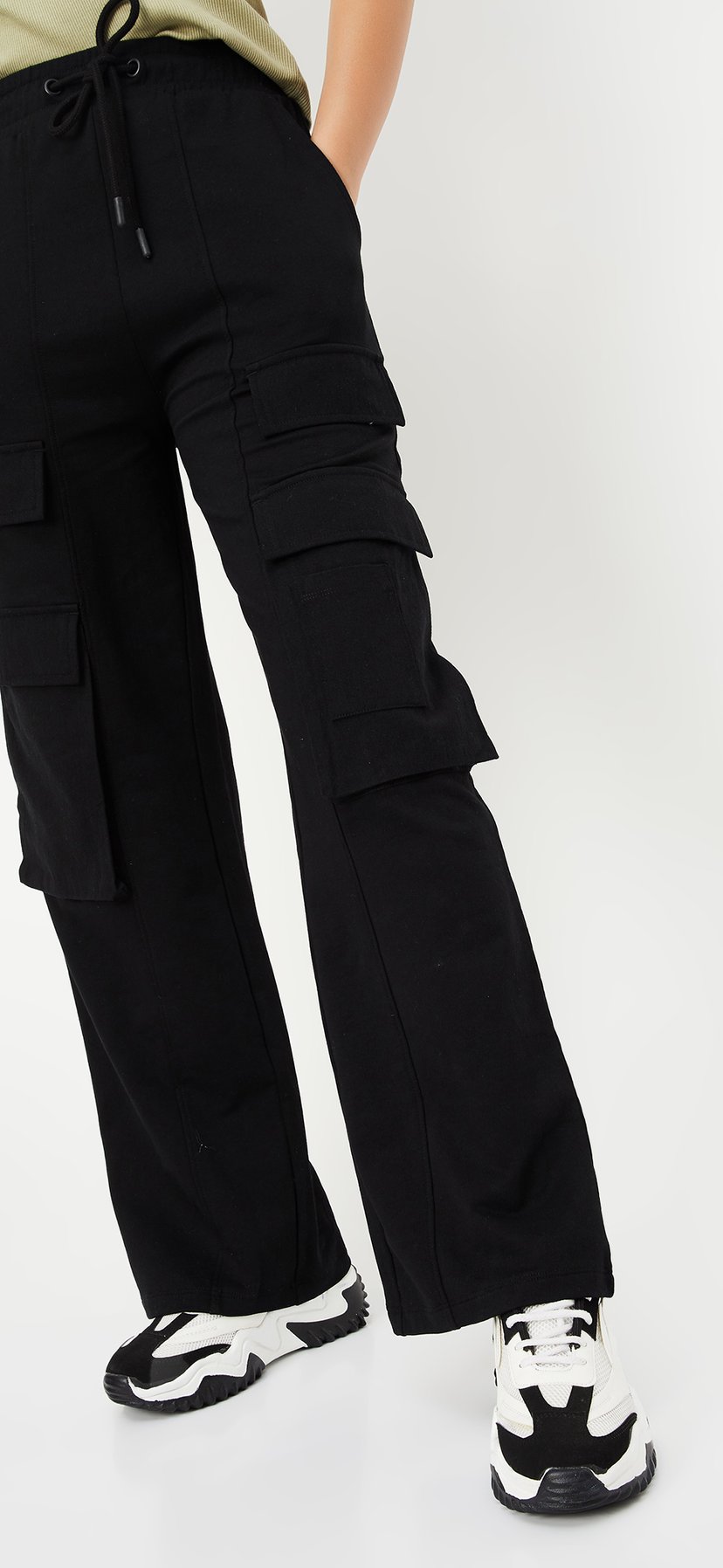 Lig. wide cargo pants✴︎美品✴︎ブラック Lig. wide cargo pants black