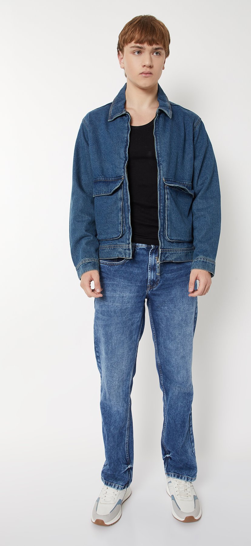 Buy Men Washed Denim Jacket Online at just Rs. 1699.0