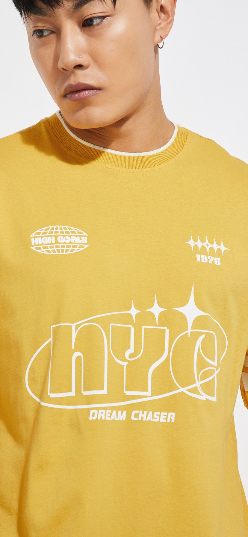 Buy URB_N Men Printed Oversized T-shirt Online at just Rs. 599.0