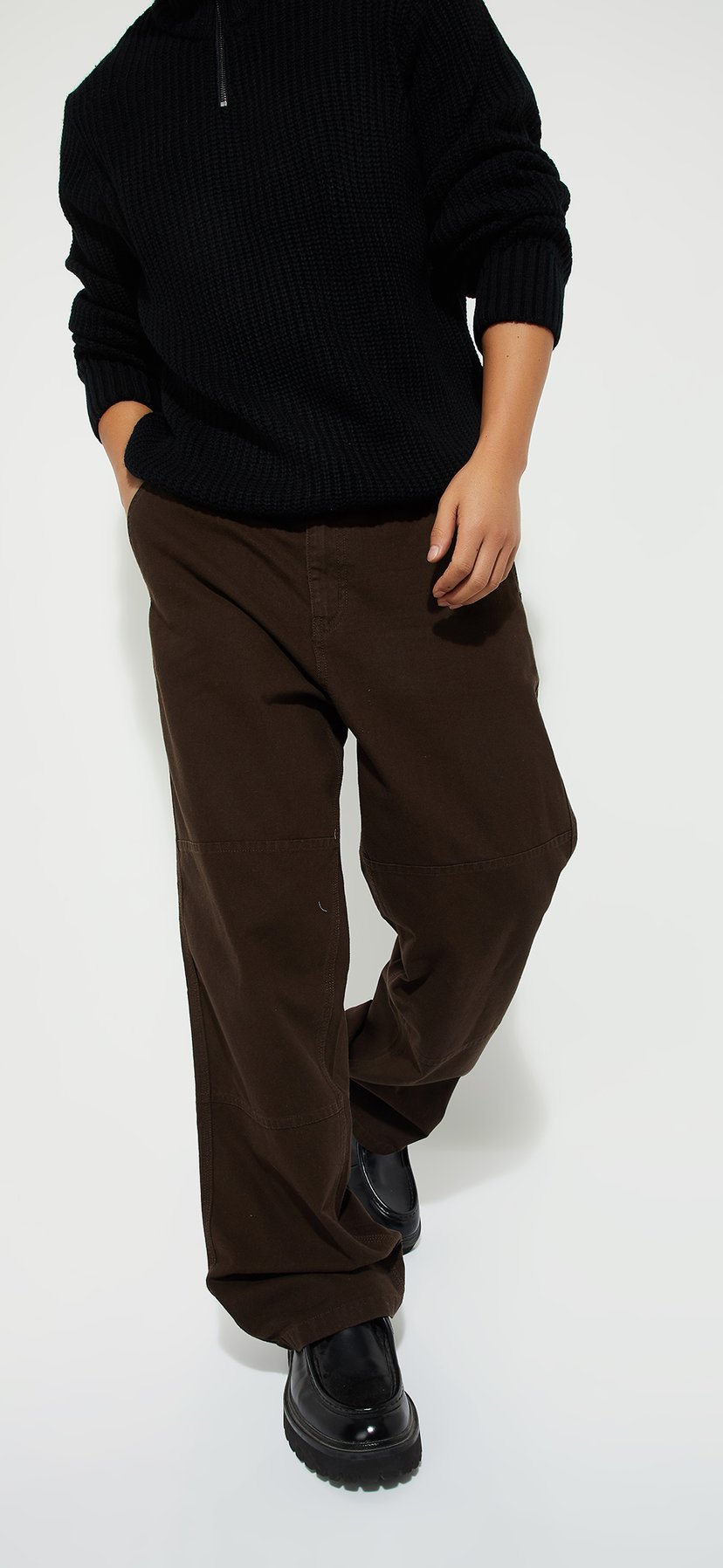 Buy URB_N Men Textured Loose Fit Trousers Online at just Rs