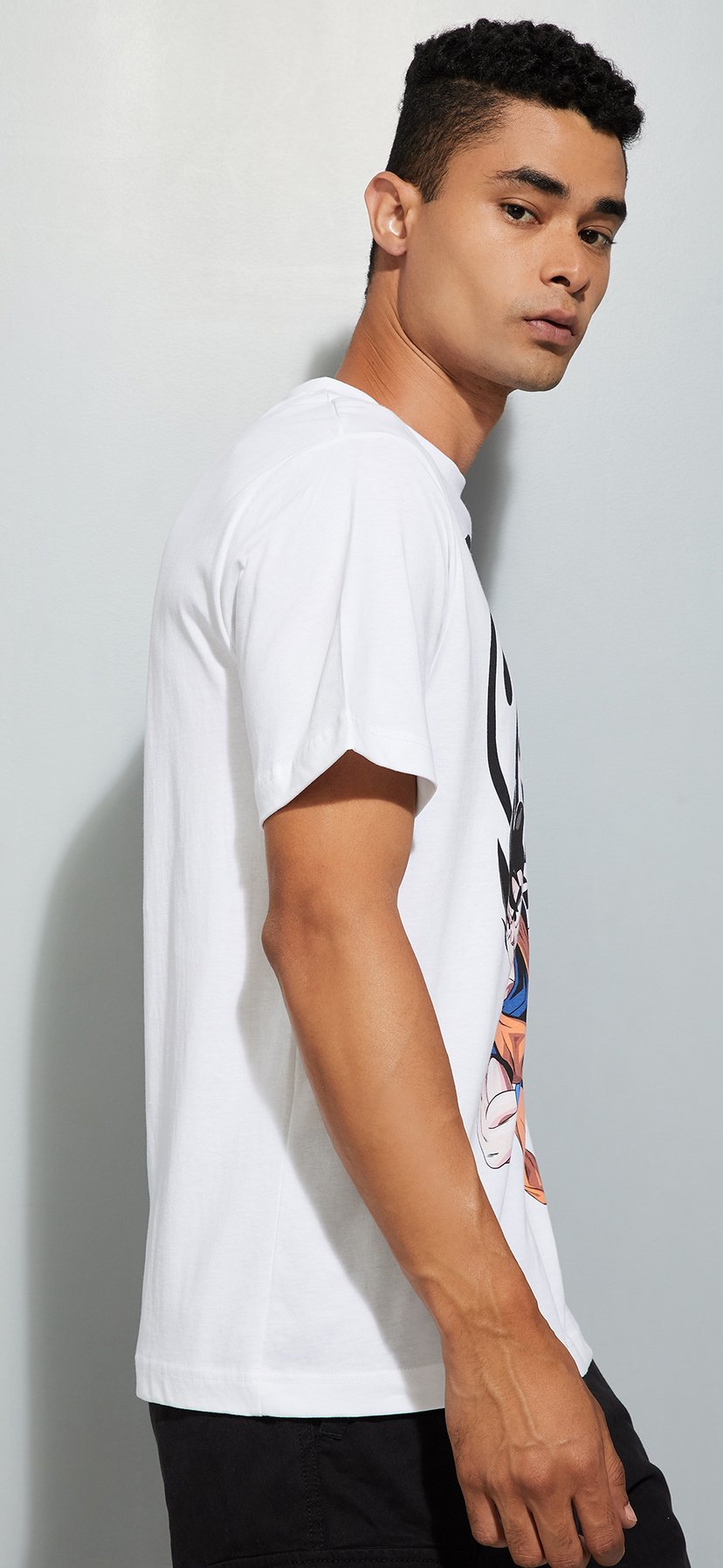 Buy URB_N Men Dragon Ball-Z Print Regular Fit T-shirt Online at