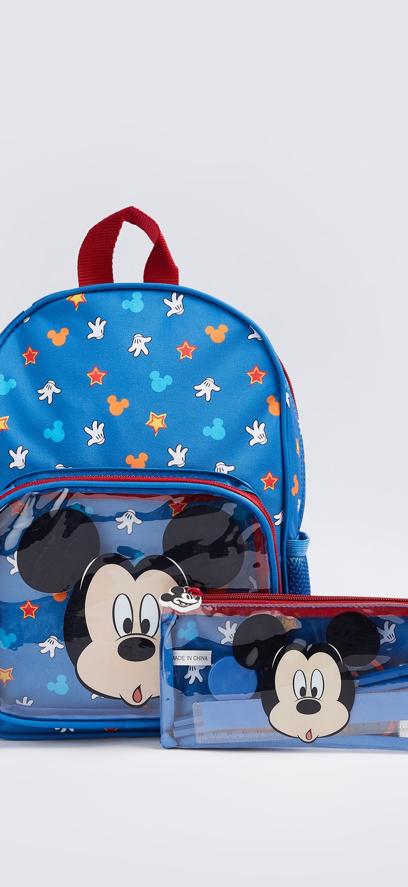 Buy Kids Mickey Mouse Print Backpack with Pencil Pouch Online at