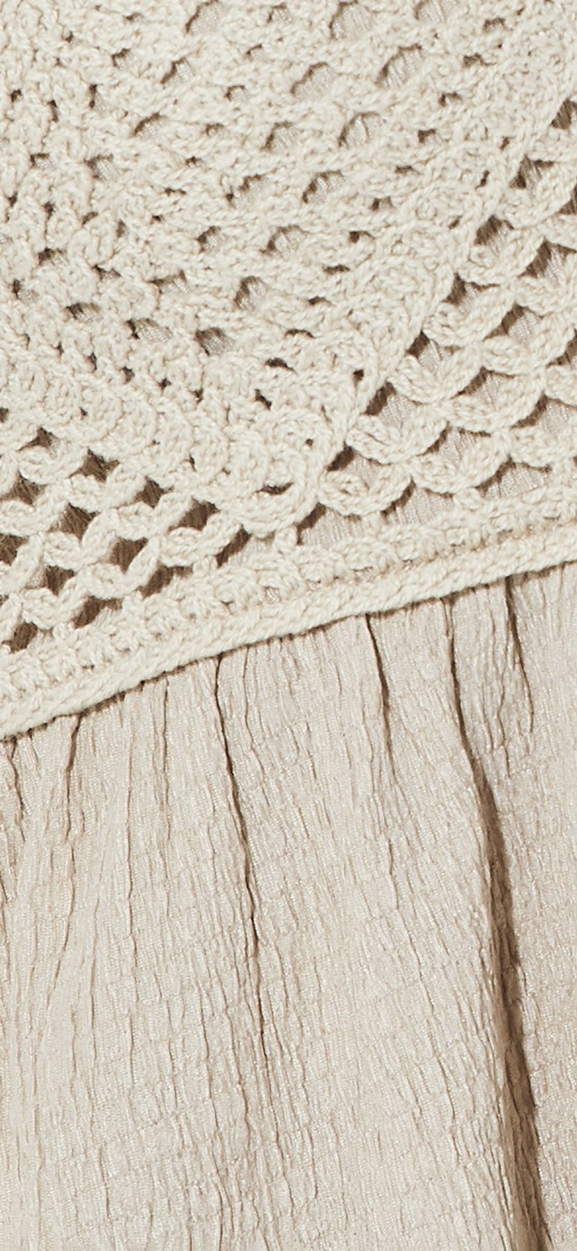 Buy ALAYA F x URB_N Women Crochet Knit Peplum Top Online at just