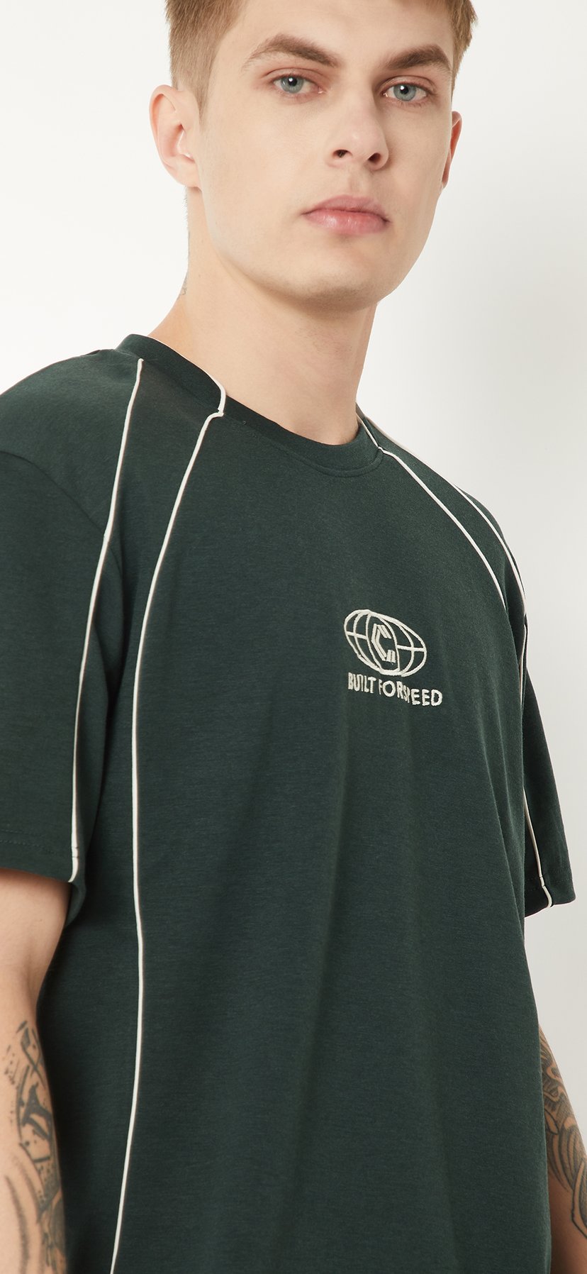 Buy Men Sports T-shirt with Cord Detailing Online at just Rs