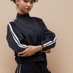 KAPPA Solid Sports Jacket | Black
