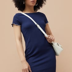 Buy GINGER Textured Bodycon Dress from Ginger at just INR 999.0