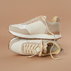 Buy GINGER Colourblock Low Top Sneakers from Ginger at just INR 1999.0