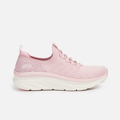 SKECHERS★D LUX WALKER★厚底★ベージュ×ピンク系 Relaxed Fit: D'Lux Walker - Let it Glow | SKECHERS UK