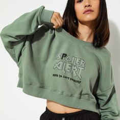【8/29まで値下げ】PRINT Sweat Crew-neck P/O Big Buy Langwyqu Women's Oversized Sweatshirt Los Angeles