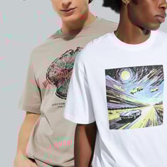 URB_N Men Printed T-shirt - Pack of 2 | Multicolour | Printed