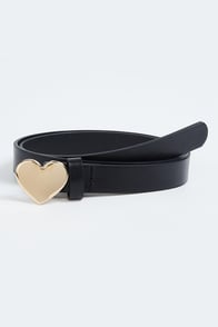 Buy Women Solid Belt with Heart Buckle Online at just Rs. 299.0