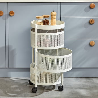 Corsica Tranzit 3-Tier Trolley - White