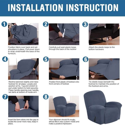 Buy CORTINA 1-Seater Recliner Cover from Cortina at just INR