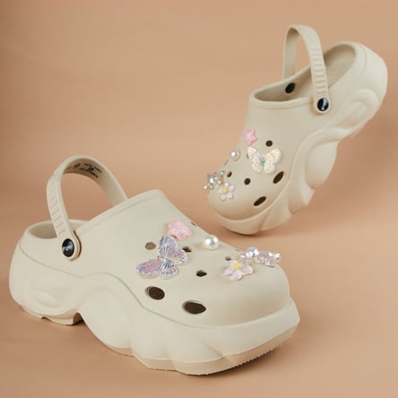 GINGER Jibbitz Charms Platform Clogs