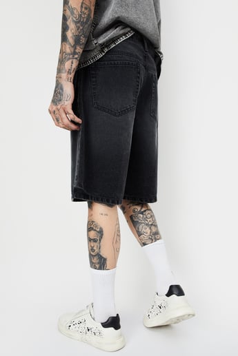 Buy Men Washed Baggy Fit Shorts Online at just Rs. 899.0