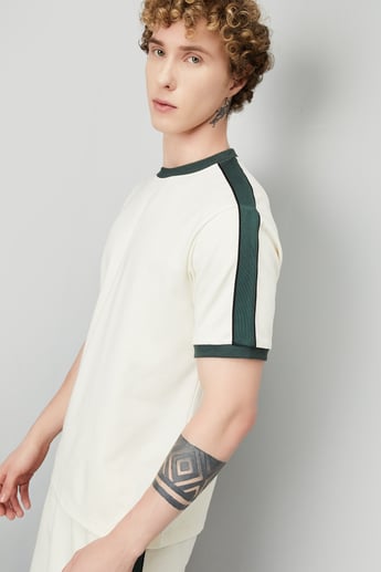 8yards Men’s SideTuck Shirt Buy Men Solid Side Taped T-shirt Online at just Rs. 699.0