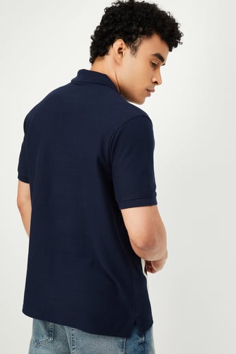 Buy Men Striped Knit Polo T-shirt Online at just Rs. 799.0