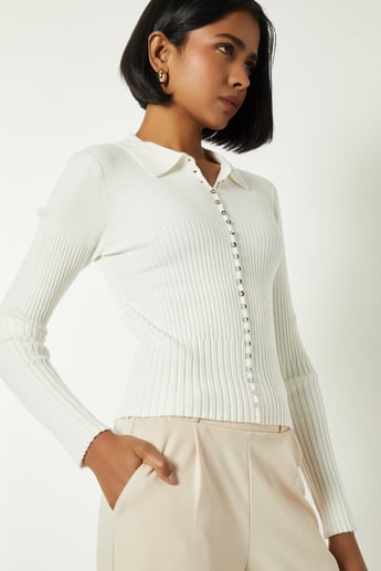 Buy Women Ribbed Top Online at just Rs. 999.0 - 1000016020696