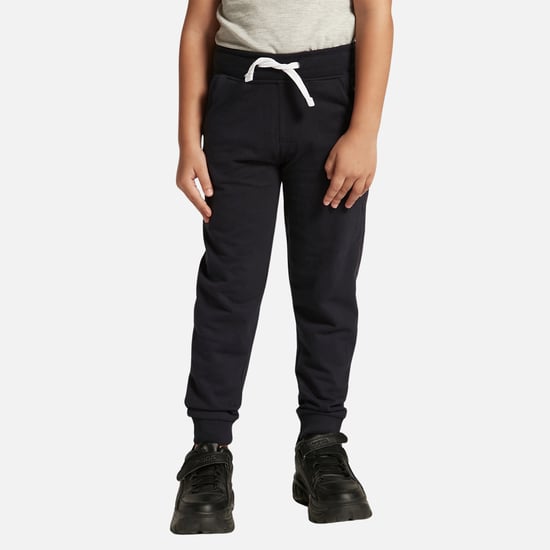 Juniors Solid Joggers with Drawstring Closure and Pockets