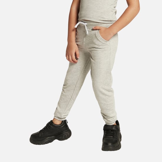 Juniors Solid Joggers with Drawstring Closure and Pockets