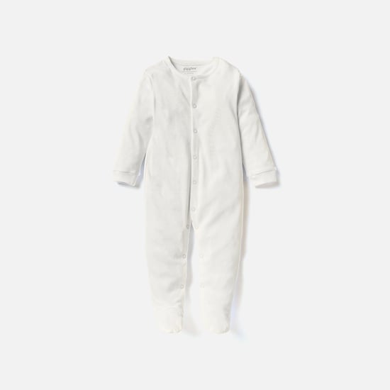 Giggles Solid Sleepsuit with Long Sleeves - Set of 2