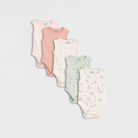 Juniors Assorted Sleeveless Bodysuit - Set of 5